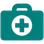 First-aid icon representing private practice and rehabilitation